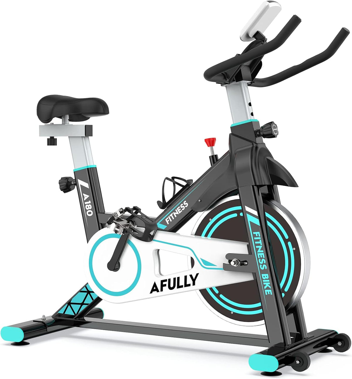 Indoor Exercise Bike, Upright Cycling Belt Drive with Adjustable Resistance J72337