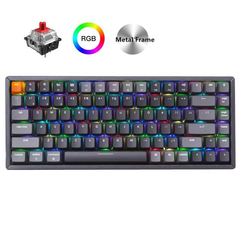 Compact 84 Keys Wireless Bluetooth/USB Wired Mechanical Keyboard K9574