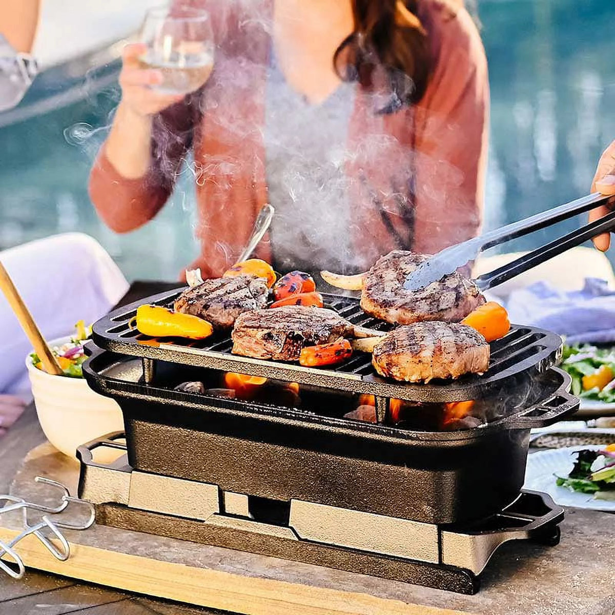 Cast Iron Charcoal Grill V36795