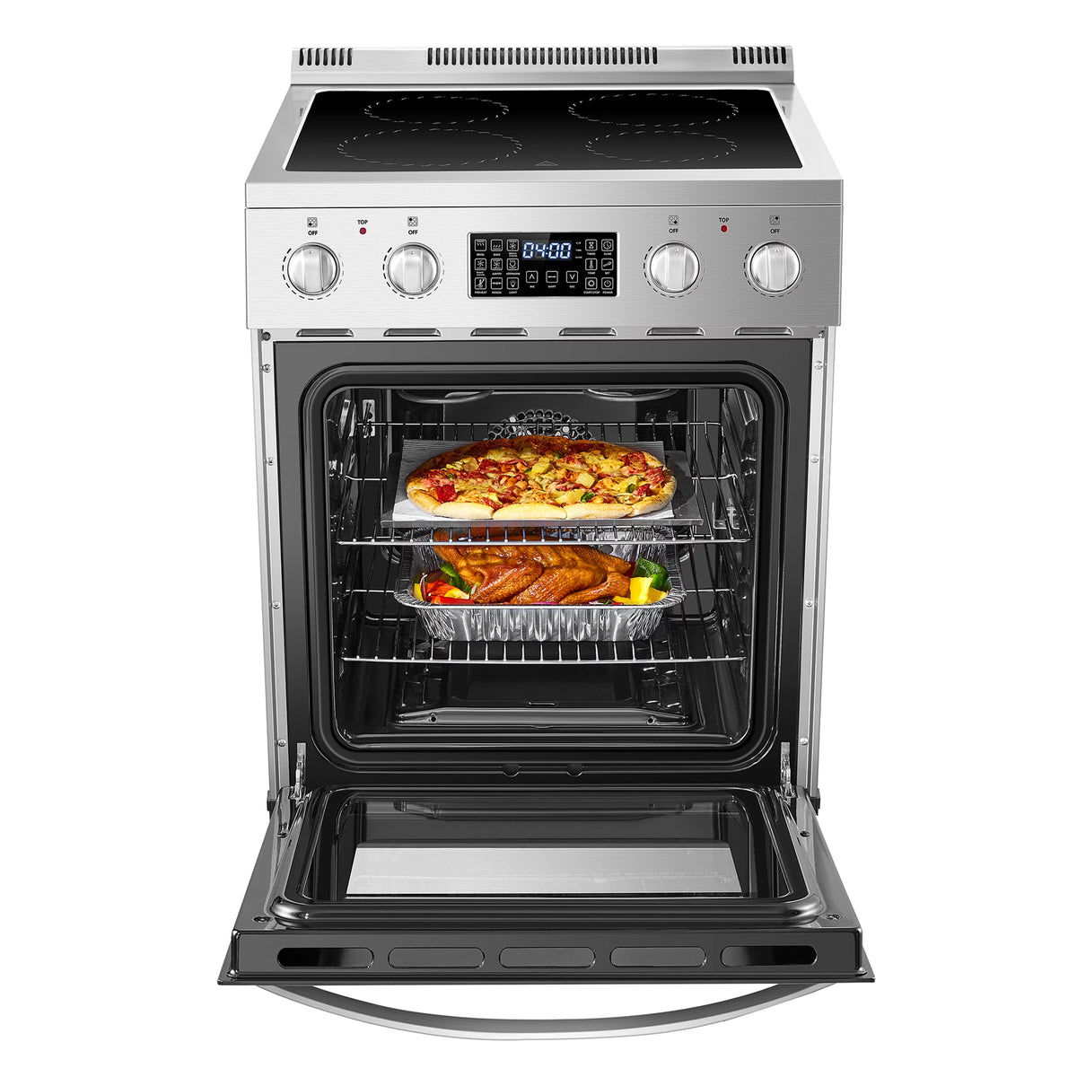 24 inch 2.9 Cu.ft Freestanding Electric Range with Convection Oven Y6248