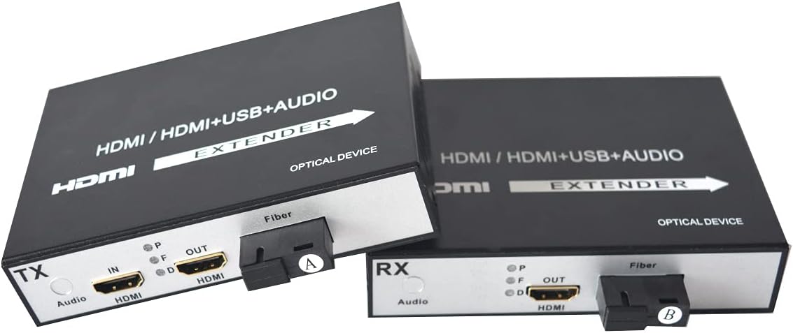 HDMI Extender Over Fiber Optic Cable Singlemode up to 20Km 1080P Transmitter and Receiver Kit C135