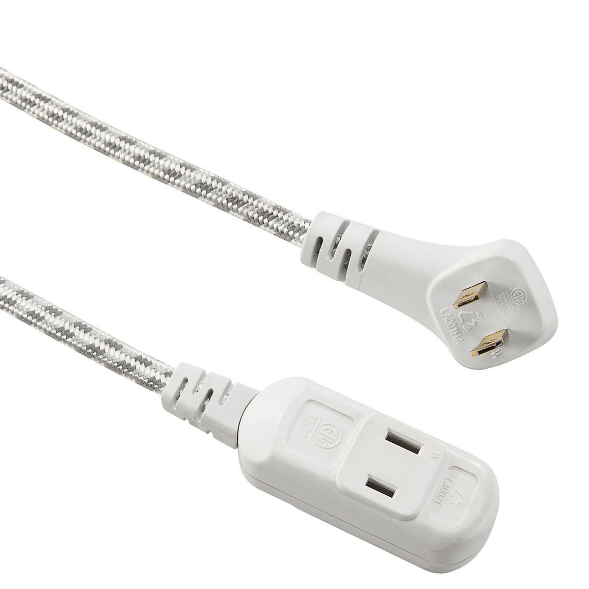 16/2 Gauge Flat Plug Braided Indoor Extension Cord N9413