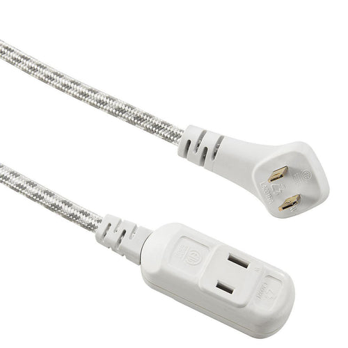 16/2 Gauge Flat Plug Braided Indoor Extension Cord N9413