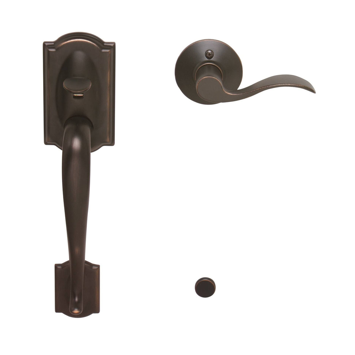 Aged Bronze Electronic Handleset Z18377