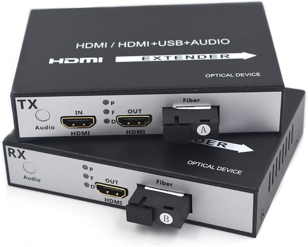 HDMI Extender Over Fiber Optic Cable Singlemode up to 20Km 1080P Transmitter and Receiver Kit C135