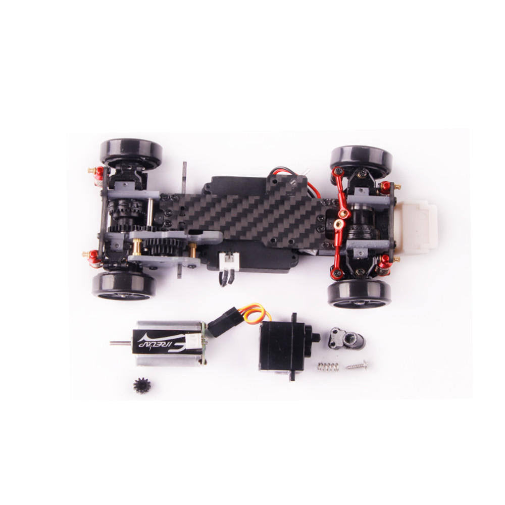 1/28 2.4g 4WD RC Car Touring Drift Vehicle Carbon Fiber Chassis B3955