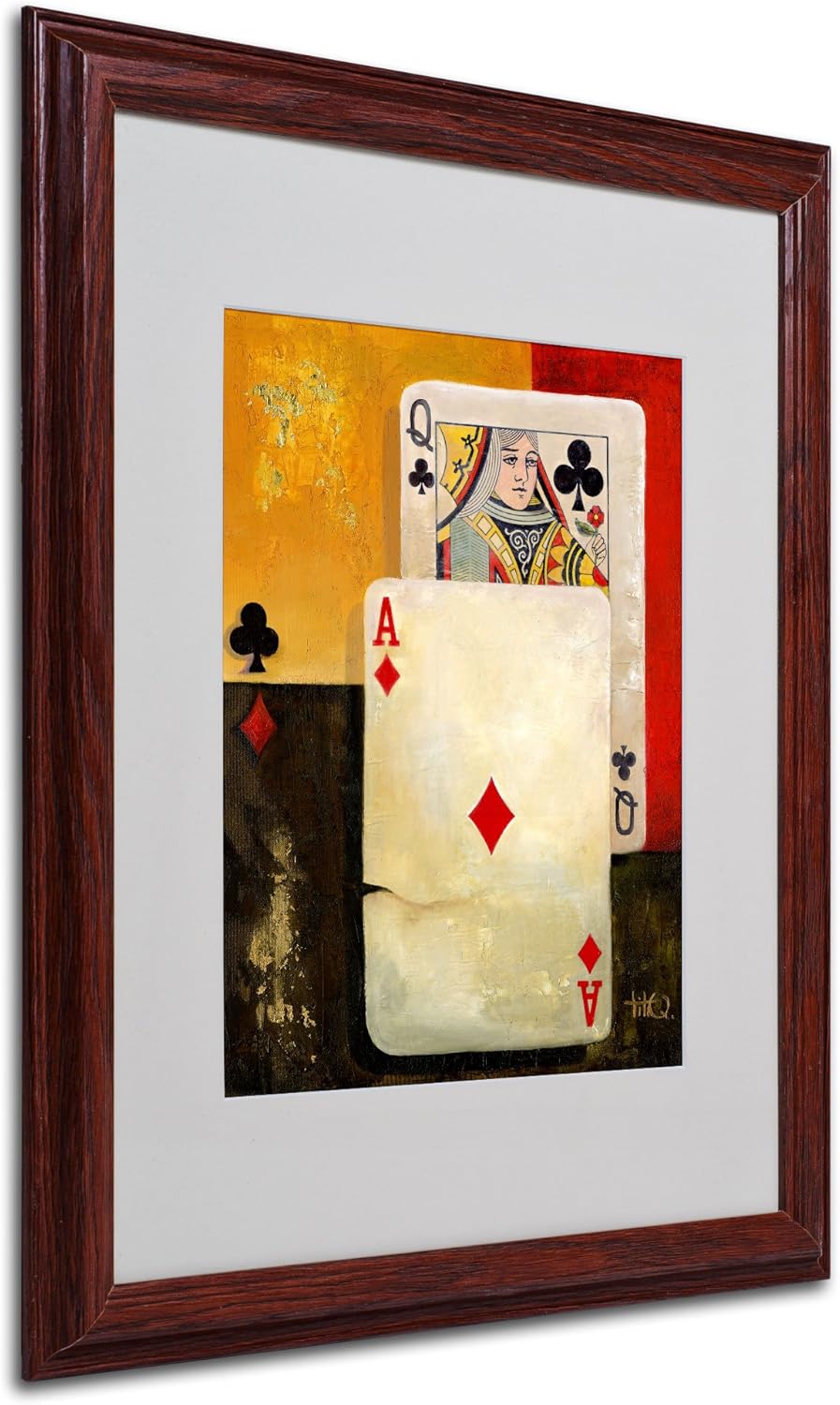 Canvas Artwork in Wood Frame, 16 by 20-Inch M304056
