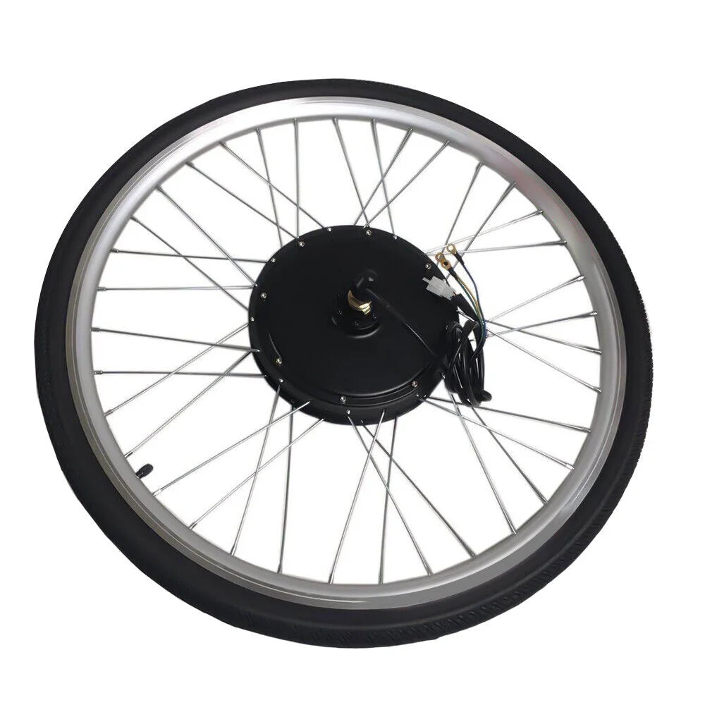 28'' Electric Bicycle Conversion Rear Wheel Kit Bike Motor 48V 1000W E476