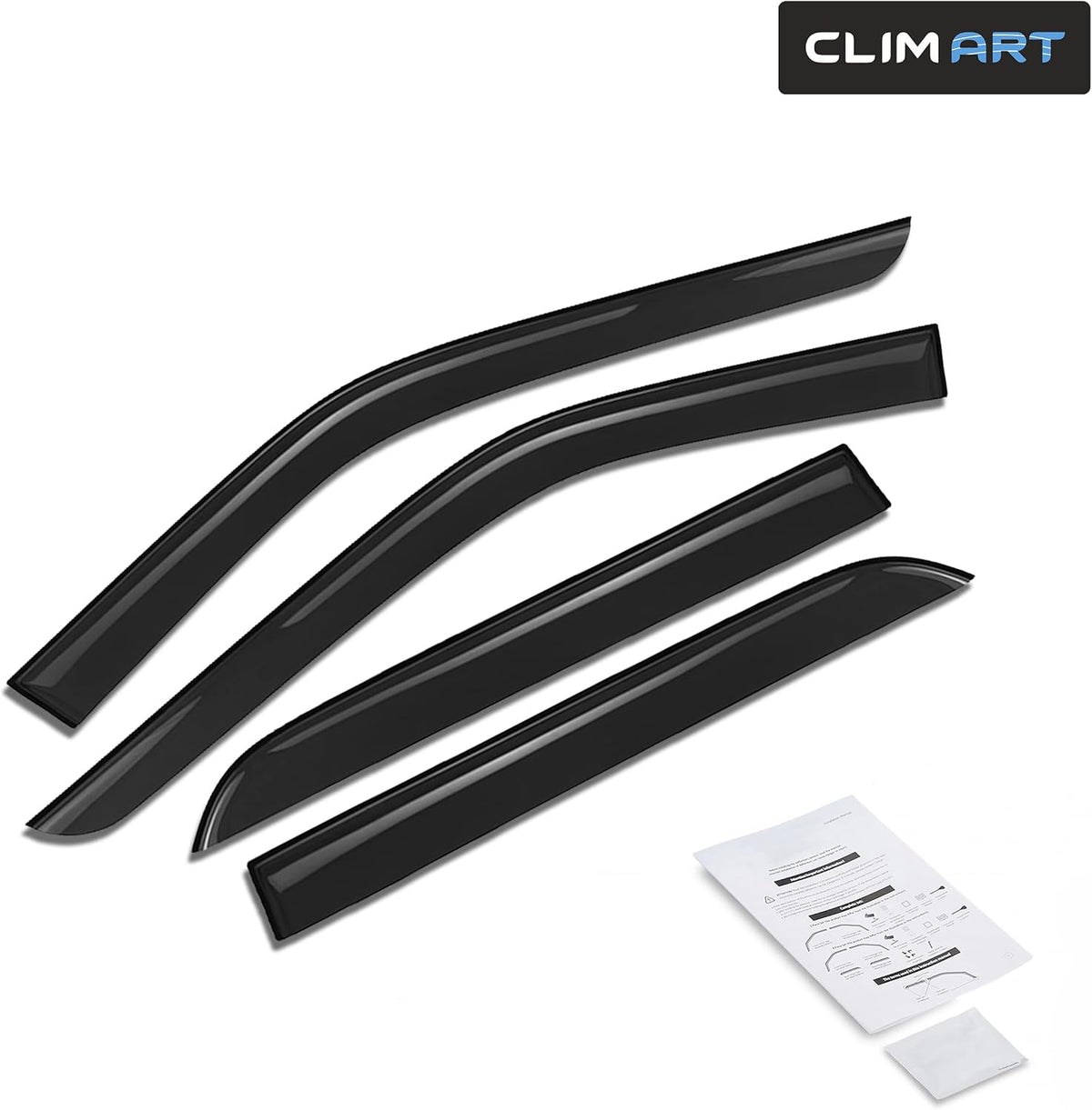 Dark Smoke 4 pcs Rain Guards for Ford Explorer 2011-2019 P61804