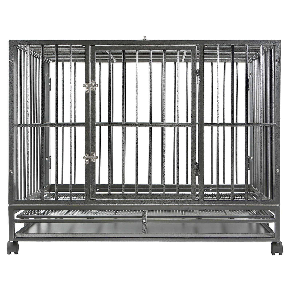 36x22 Medium Heavy-Duty Dog Crate Cage with Tray T95274