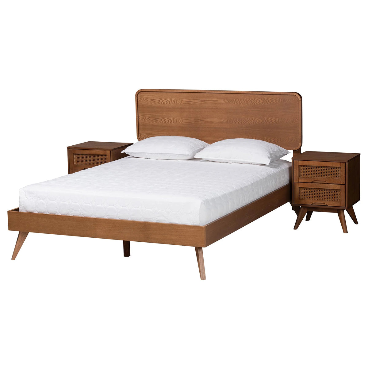 3-Piece Walnut Brown Bedroom Set E616286