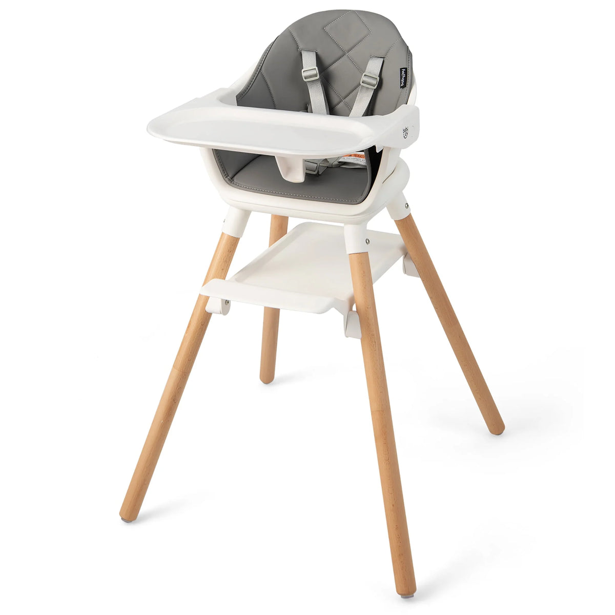 Convertible Wooden Baby Highchair with Removable Tray Y682516