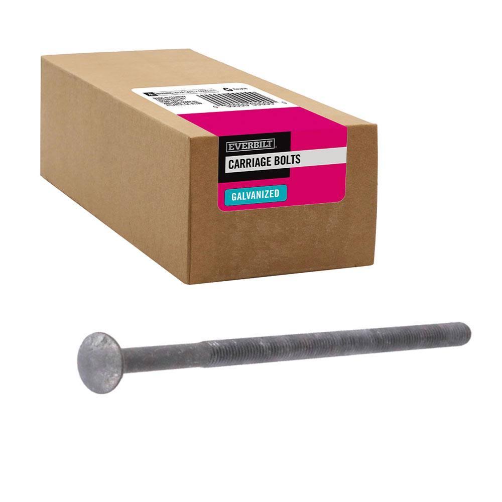 3/8 in.-16 x 8 in. Galvanized Carriage Bolt (25-Pack) O5217