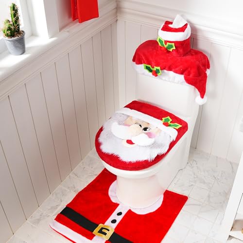 2 Set 5 Pieces Christmas Theme Bathroom Decoration Set S888289