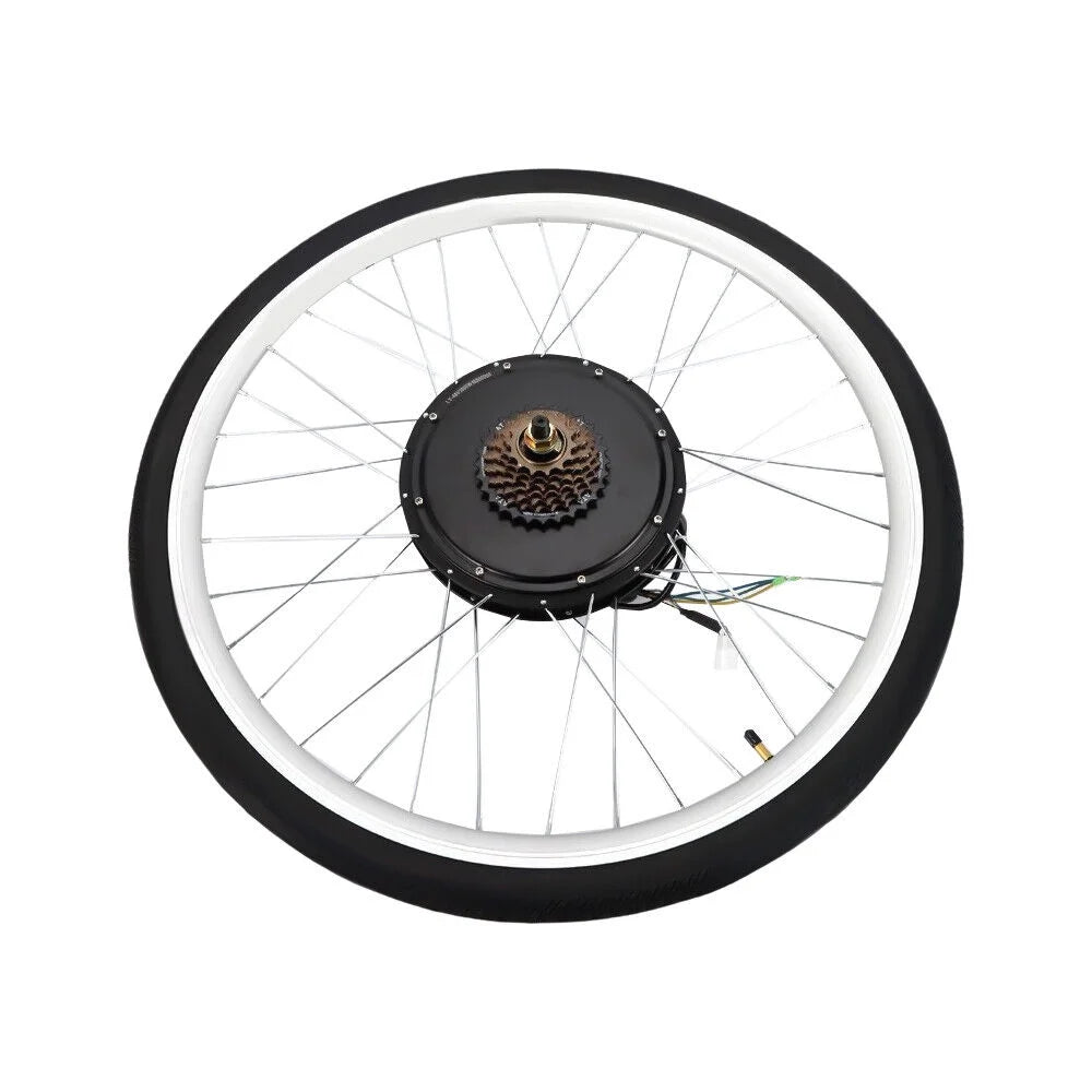 28'' Electric Bicycle Conversion Rear Wheel Kit Bike Motor 48V 1000W E476