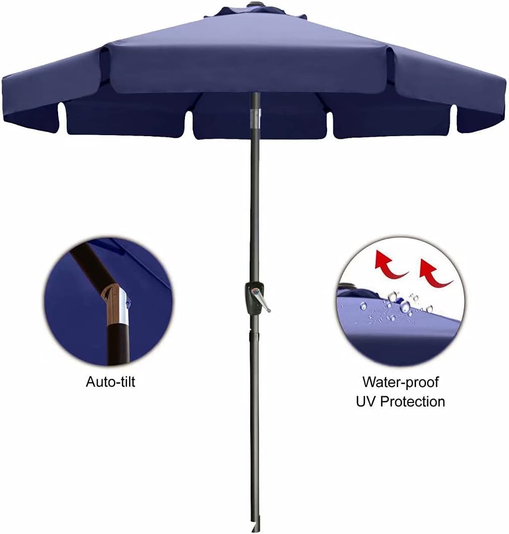 10' Blue Patio Umbrellas S8427