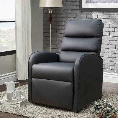 Black Faux Leather Power Lift Recliner Y108177
