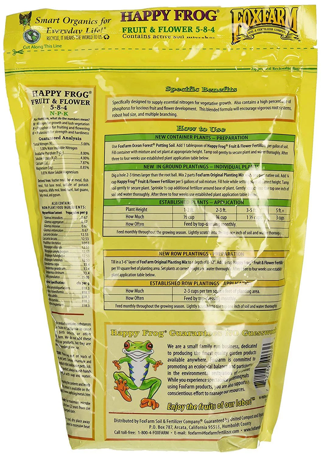 4 Pound Organic Fruit & Flower Fertilizer U950