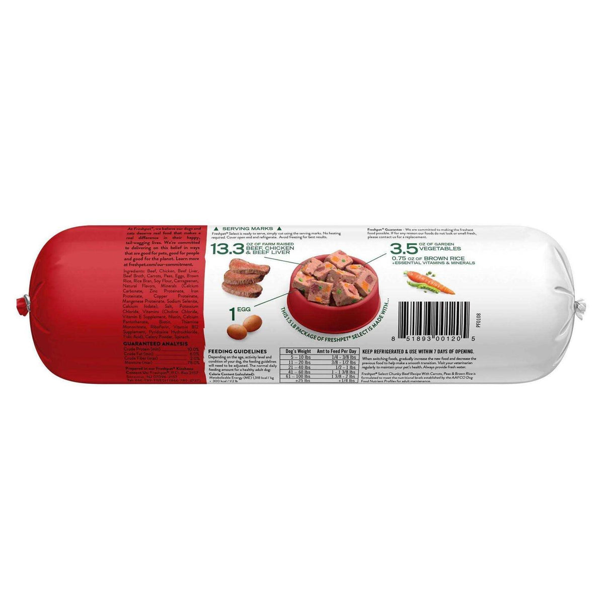 Chunky Beef Recipe Dog Food G65207