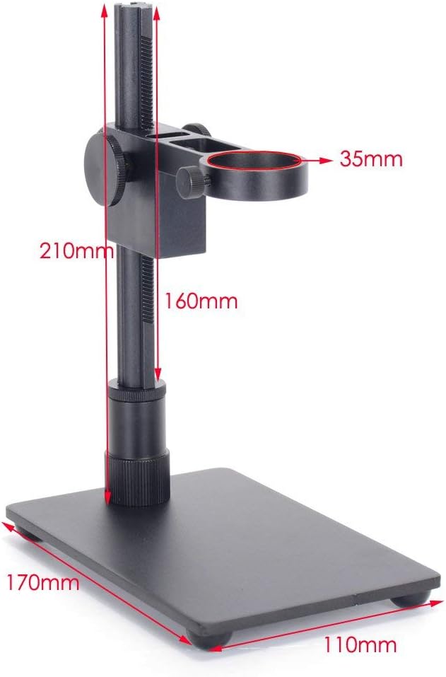 34MP 2K 1080P 60FPS Full HD HDMI USB Digital Video Microscope Camera with 150X Zoom C-Mount Lens and Adjustable Illumination F210