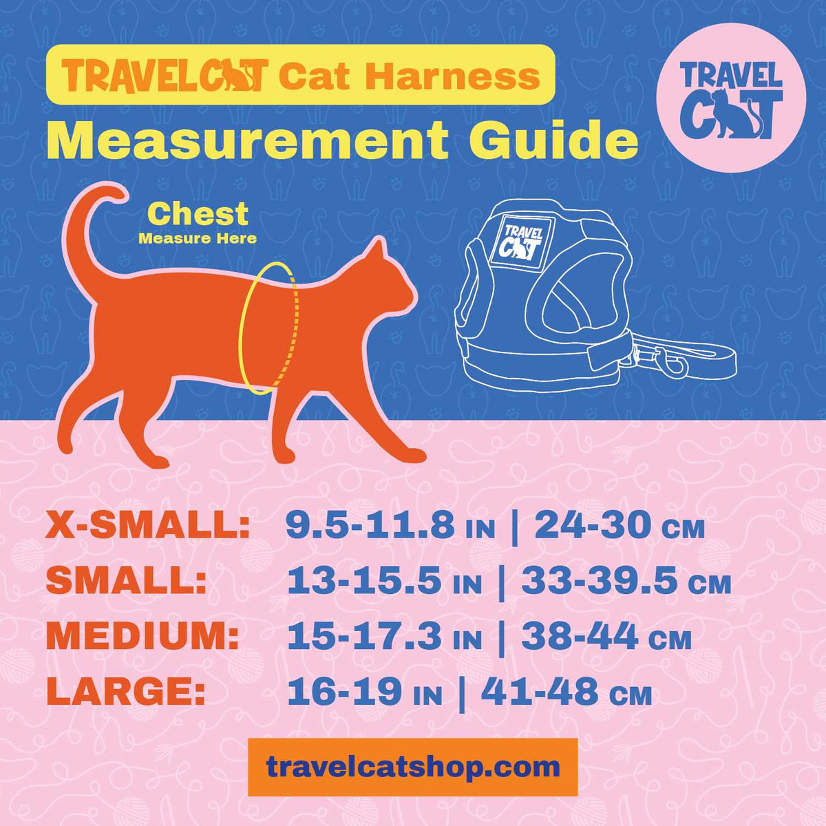 Reflective Cat & Kitten Harness and Leash U371