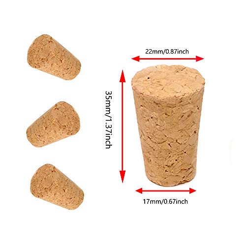 30 Pack Natural Soft Wood Tapered Corks S673