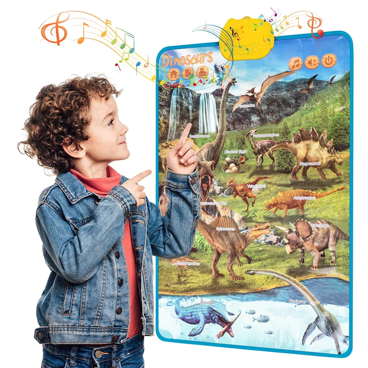 Electronic Alphabet Wall Chart, English & Spanish, Red L5833