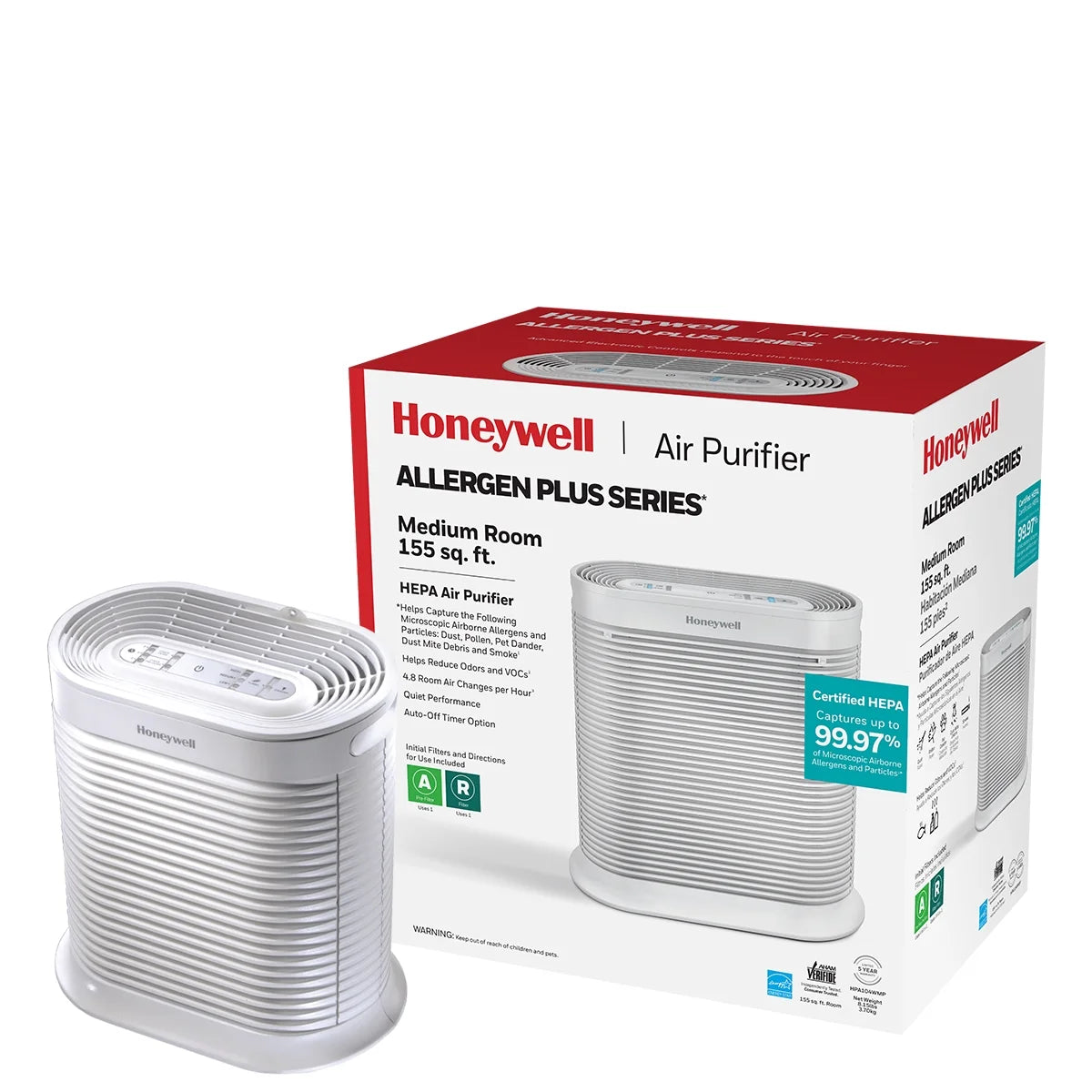 Air Purifier HEPA Filter 155 sq ft G52705
