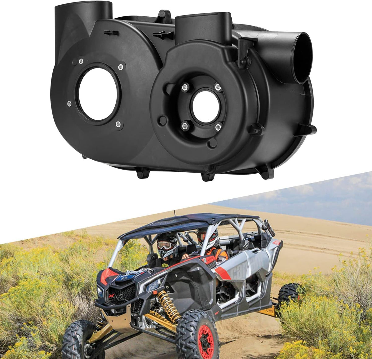 Inner Clutch Variator Cover CVT Air Guide Transmission Housing for Can Am Maverick X3 K399