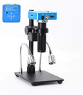 34MP 2K 1080P 60FPS Full HD HDMI USB Digital Video Microscope Camera with 150X Zoom C-Mount Lens and Adjustable Illumination F210