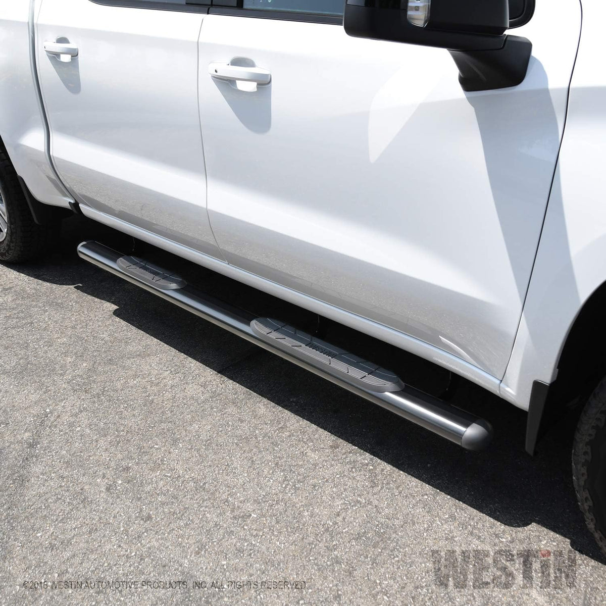 Black 3 inch Oval Nerf Step Bar Mount Kit V65797