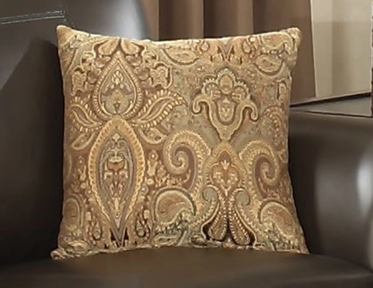 Brown Leather Gel Sofa Q547