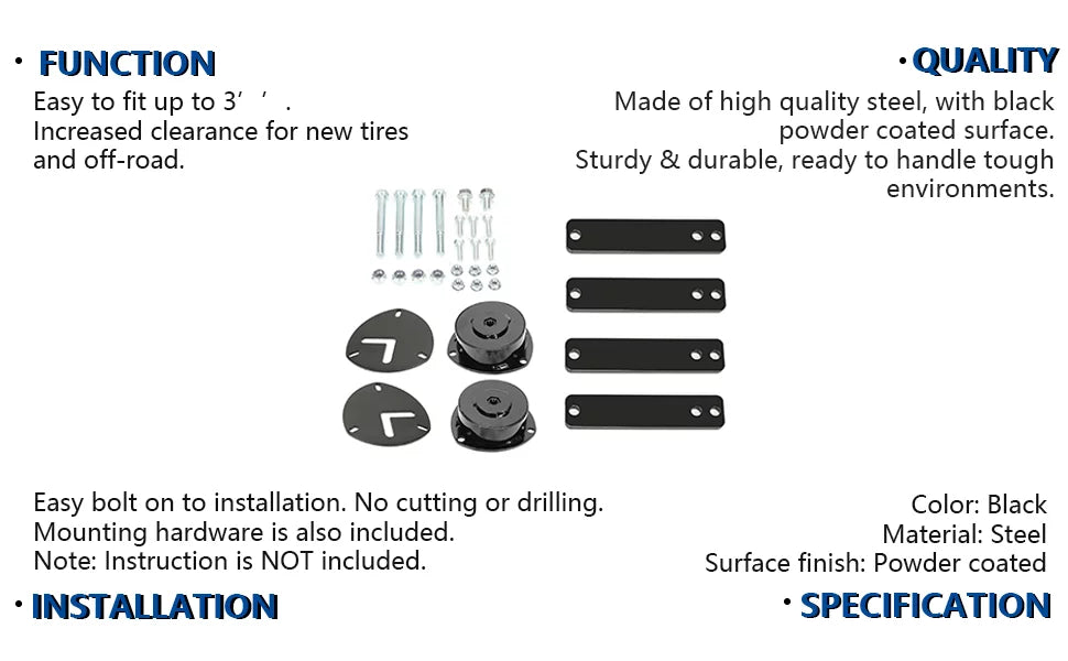 2" Lift Kit Steel U1772