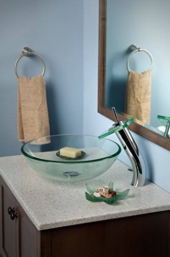 Glass Vessel Bathroom Sink Set E28648