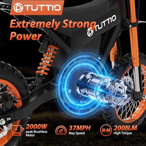 14"/12" Fat Tire 2000W Electric Dirt Bike with 48V 21AH Battery P793506