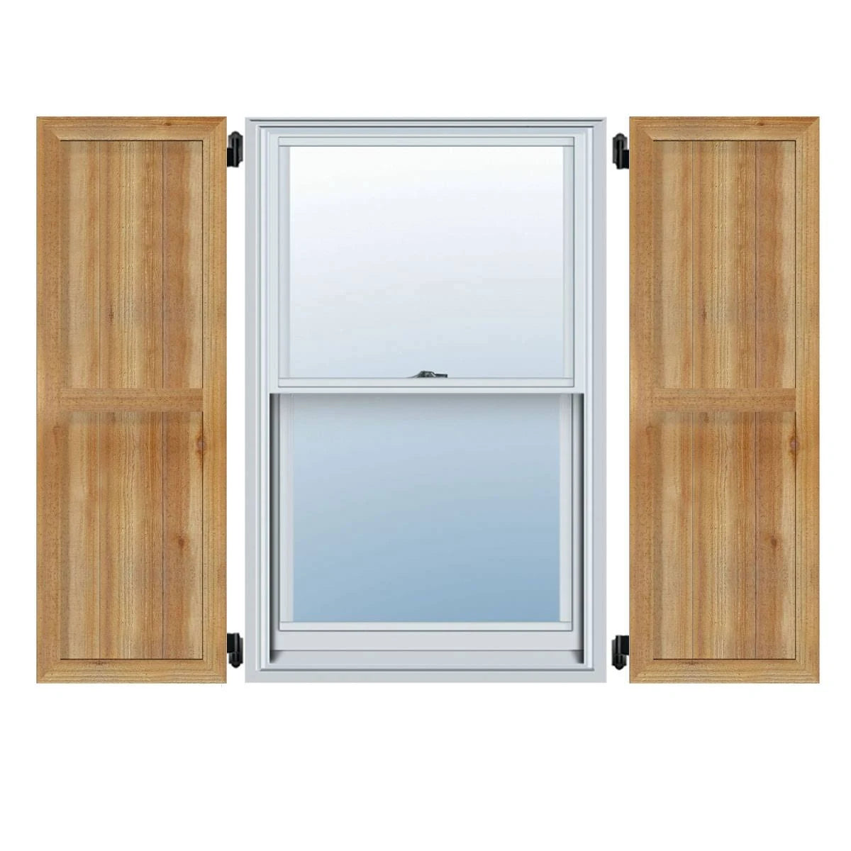 Framed Board-n-Batten Shutters, Rough Sawn Western Red Cedar (Per Pair) B93316