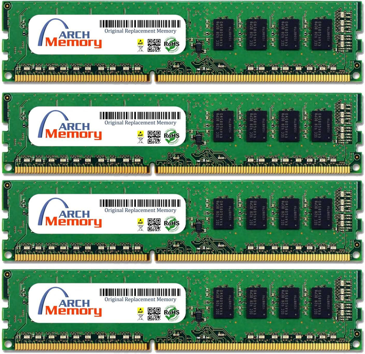 16 GB (4 x 4 GB) 240-Pin DDR3 ECC UDIMM RAM H580091
