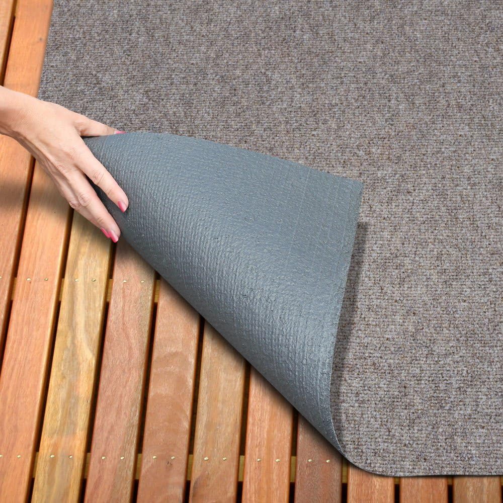 Indoor Outdoor Carpet with Rubber Marine Backing - Brown - 6 Feet x 30 Feet B44292
