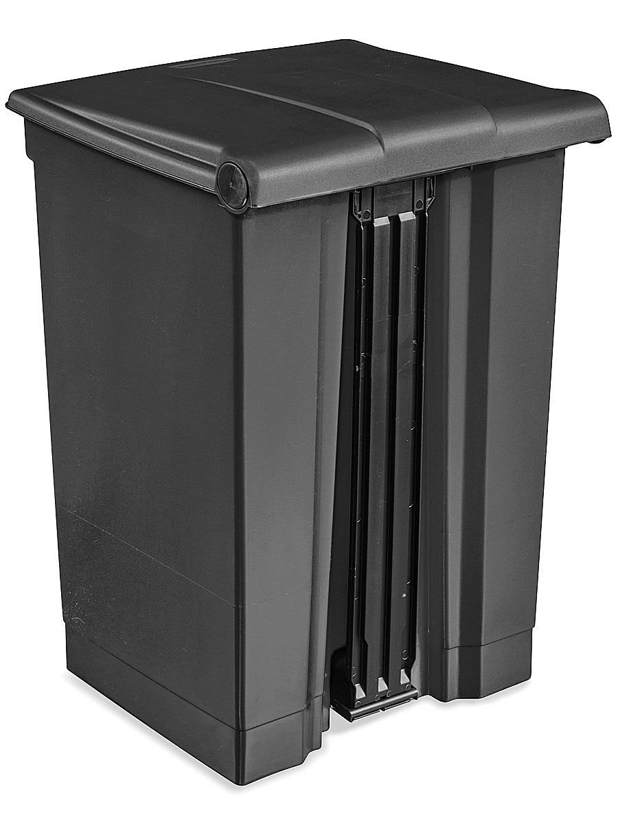 Black 18 Gallon Step-On Trash Can K4710