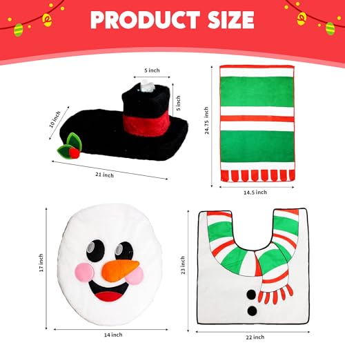 2 Set 5 Pieces Christmas Theme Bathroom Decoration Set S888289