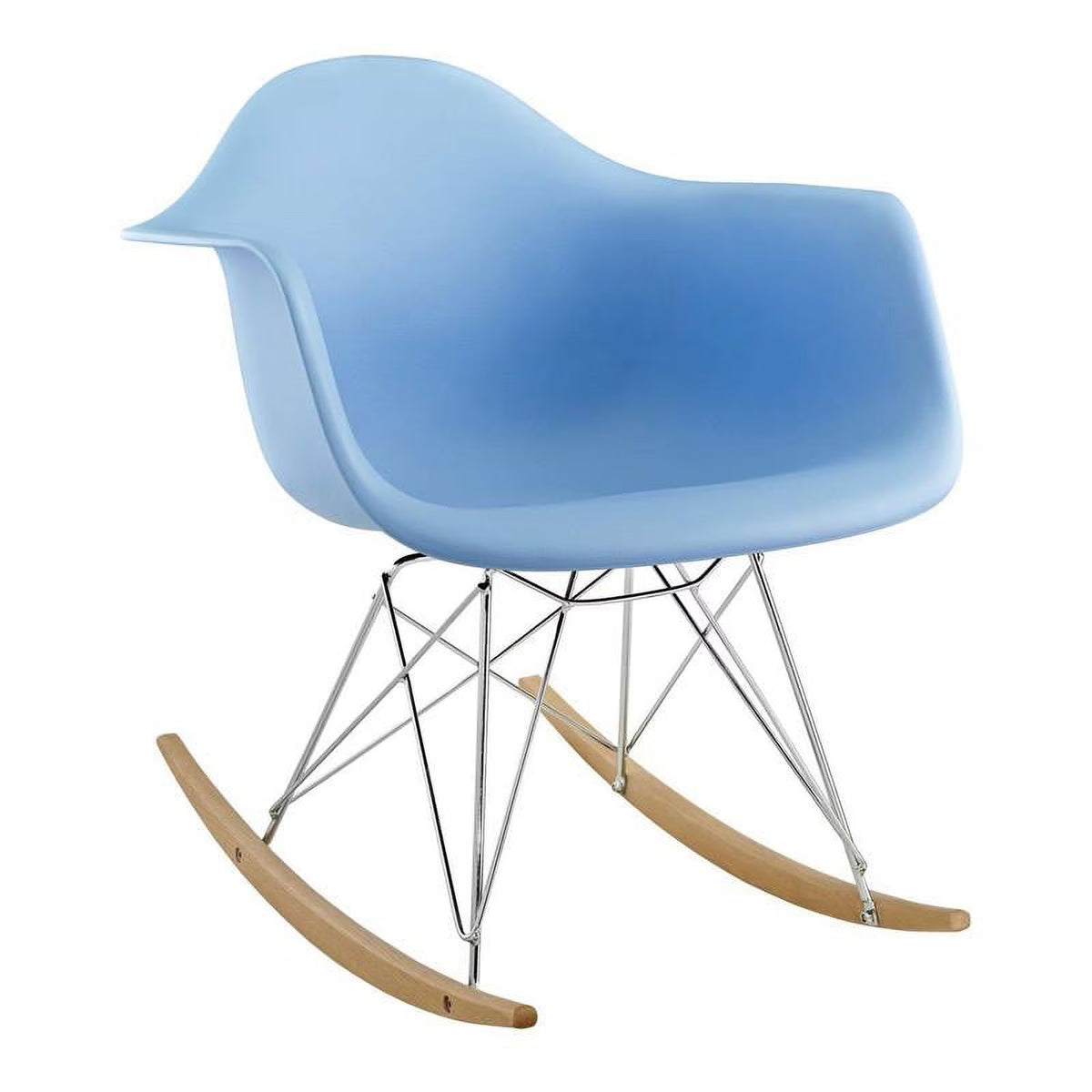 Blue Plastic Rocker Arm Chair M174572