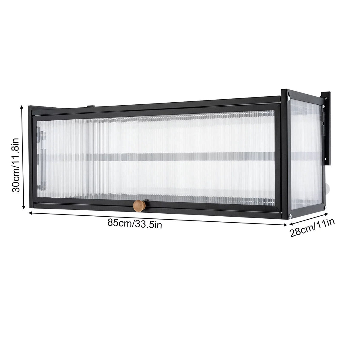 Black Wall Mount Storage Cabinet O367097