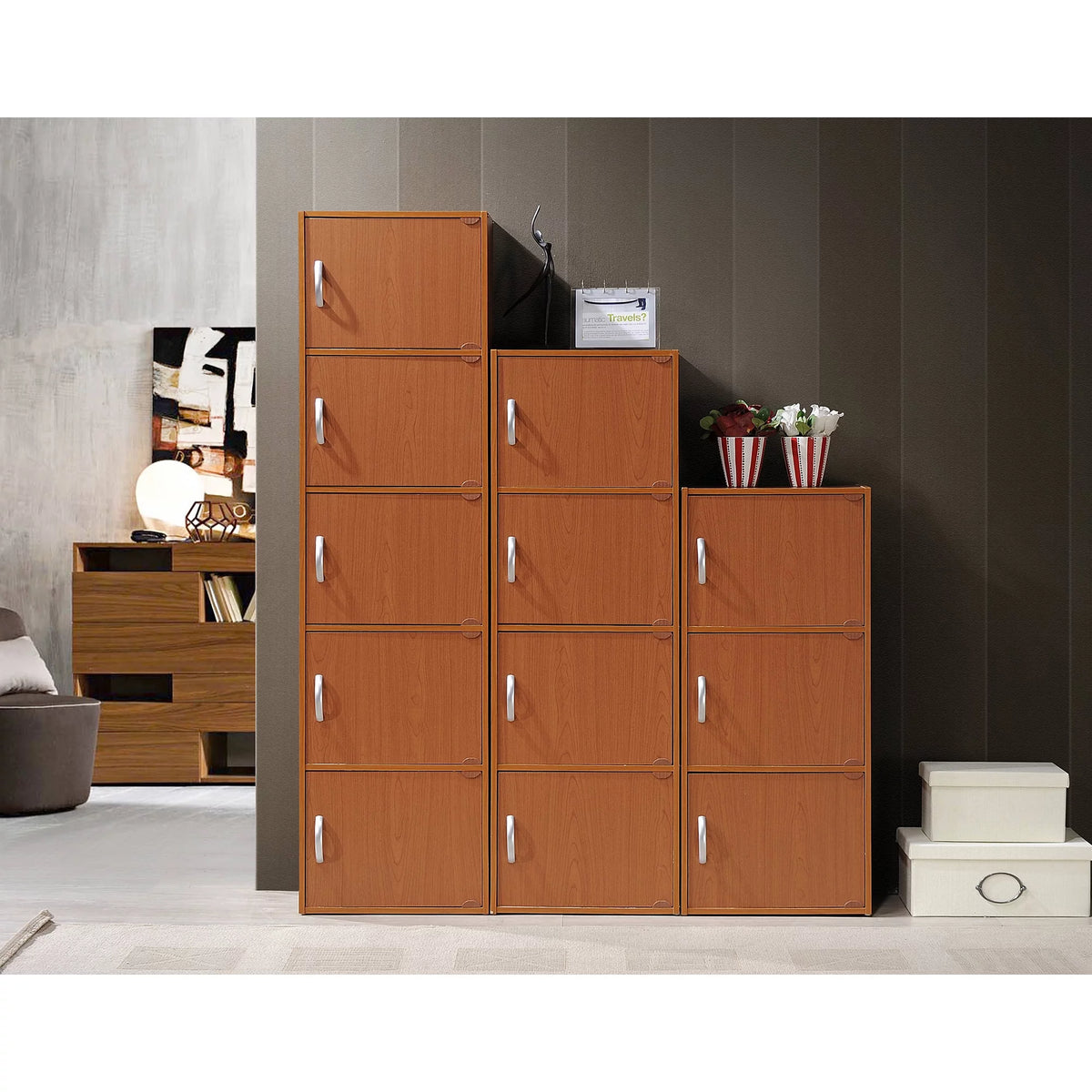 5-Shelf 5-Door Bookcase W521