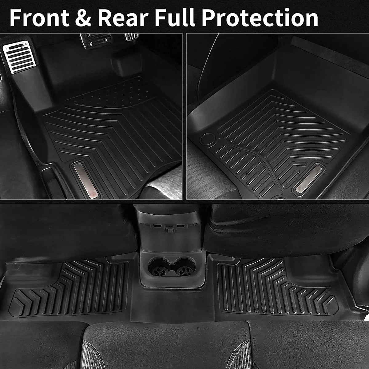 3 Piece TPE Rubber Floor Mats for Subaru Outback & Legacy Full Set All-Weather C279