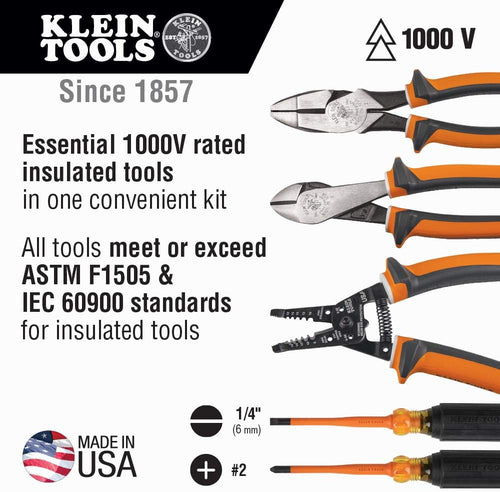 1000V Insulated Screwdriver and Pliers Tool Set J98145