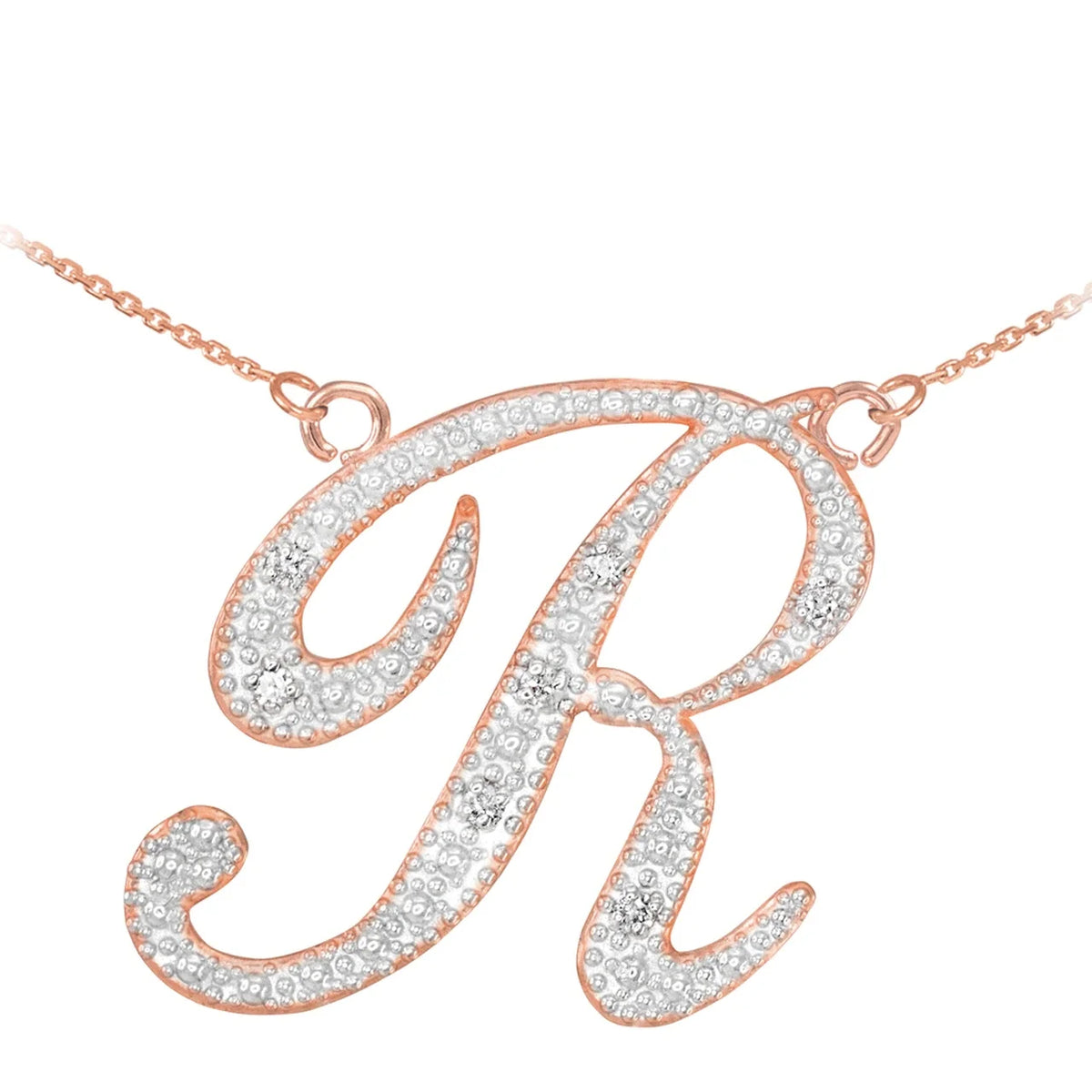 18" Diamond Initial Necklace D721202