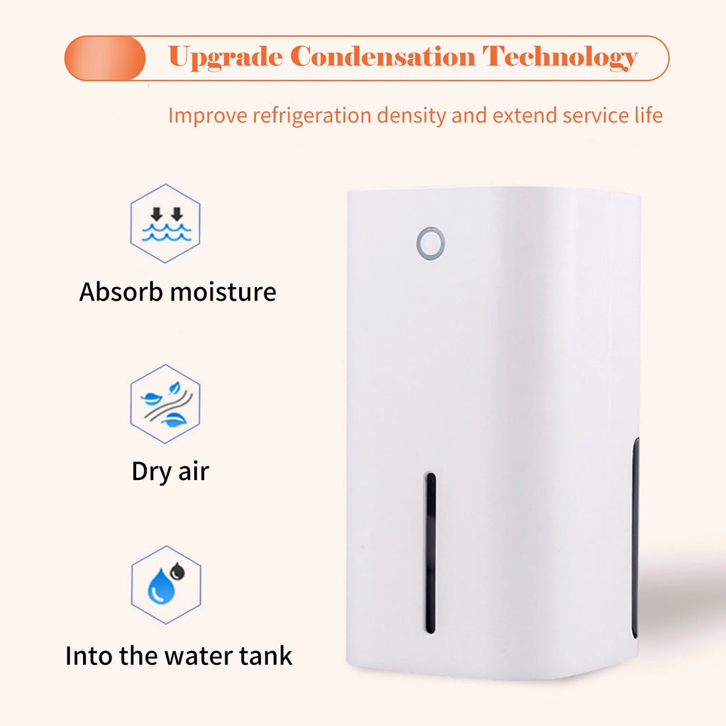 850mL Portable Dehumidifier with Auto-off Y90676