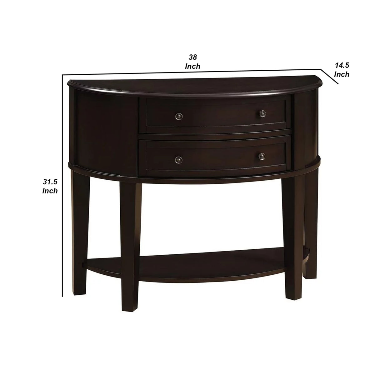 Cappuccino Sofa Table K46049