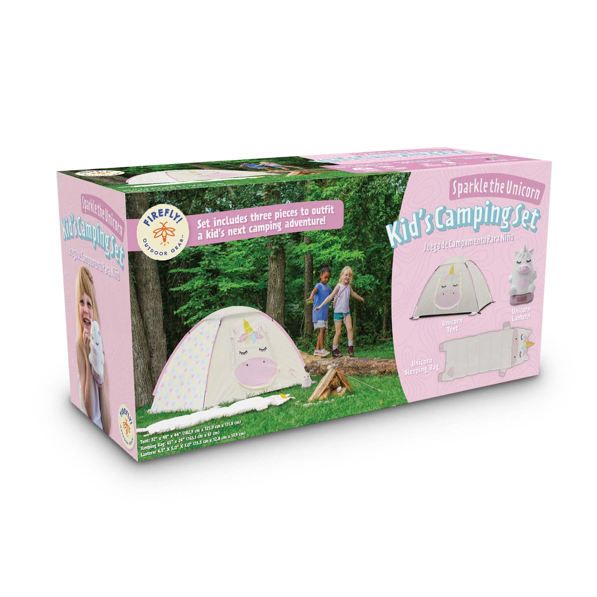 Kid's Camping Combo One-room Tent Sleeping Bag Lantern Z1094