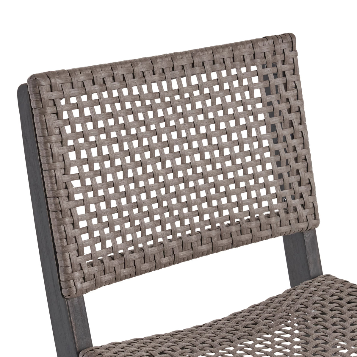 3-Pc Wood and Wicker Bar Height Set G53218